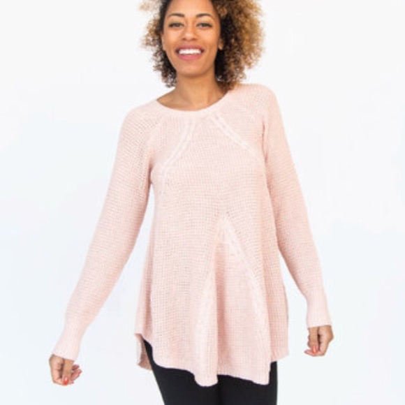 Agnes Dora Cable Knit Tunic Sweater 